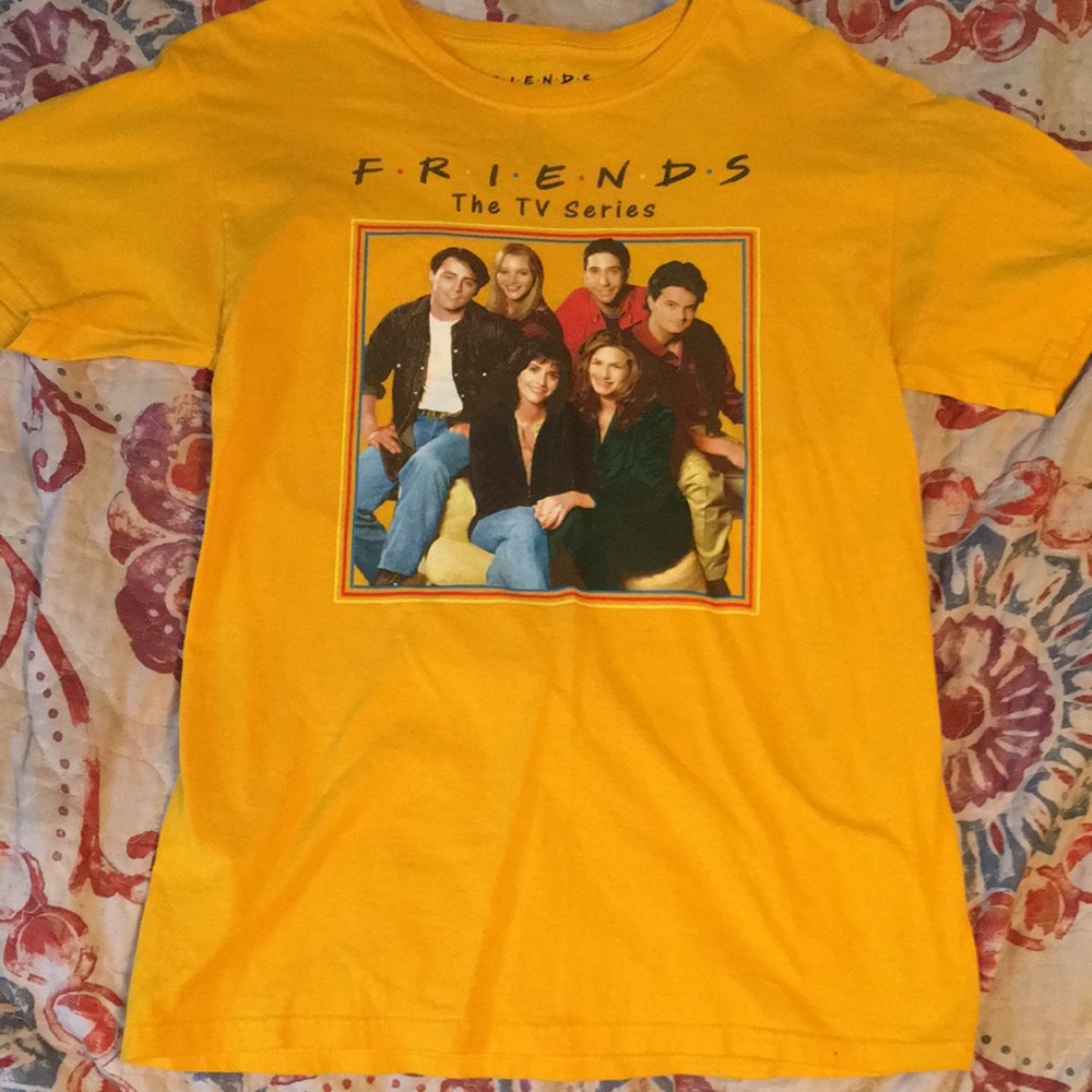 Yellow “Friends” Graphic Tee Size Small
